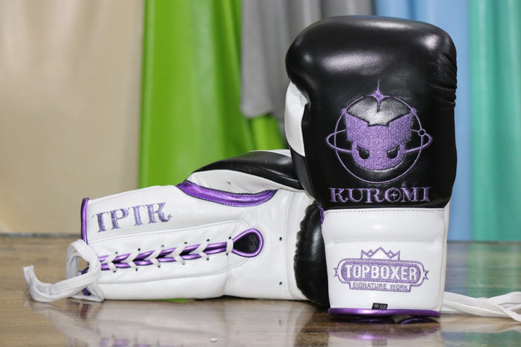 SALE: Win1 16oz Laceup BlackWhitePurple