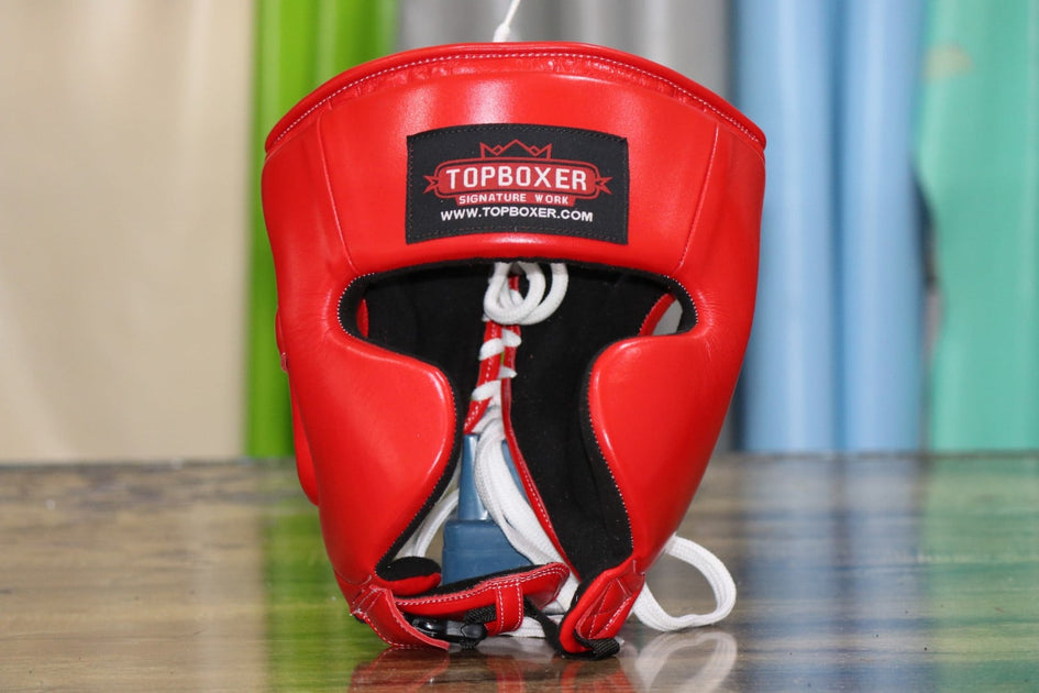 Gladiator Headguard (Red) – TopBoxer Custom Boxing Equipment