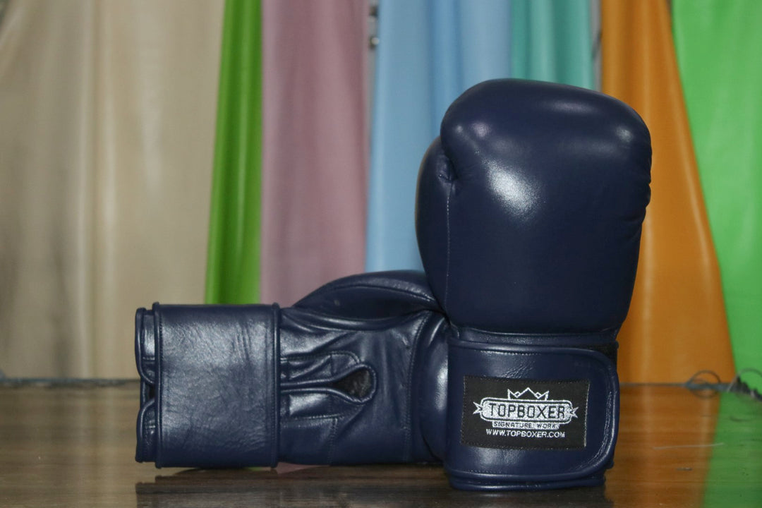 TOPBOXER ボクシンググローブ TopBoxer Win1 Navy Blue Boxing Gloves – TopBoxer Custom