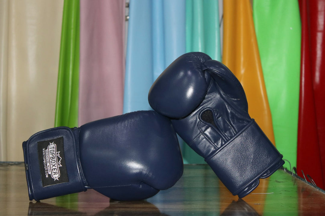 TOPBOXER ボクシンググローブ TopBoxer Win1 Navy Blue Boxing Gloves – TopBoxer Custom