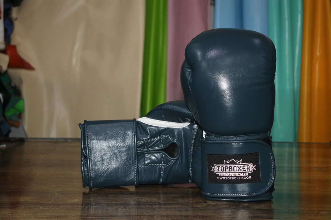 TopBoxer Win1 Prussian Blue Boxing Gloves – TopBoxer Custom Boxing