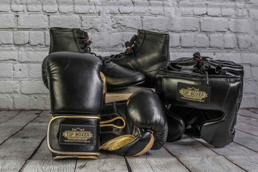 TopBoxer Win1 Black/Gold Boxing Gloves – TopBoxer Custom Boxing