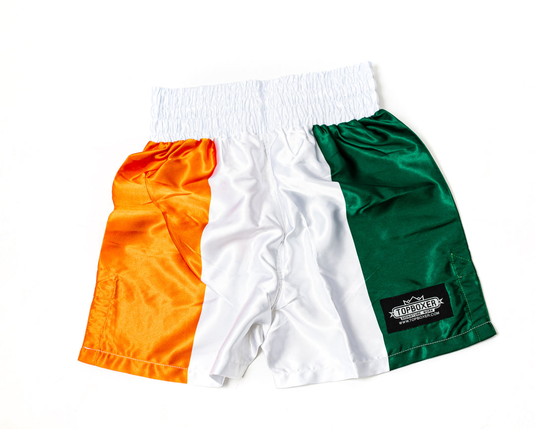 boxing gear ireland Irish Flag Boxing Shorts – TopBoxer Custom Boxing Equipment