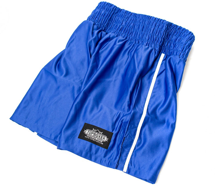 Vipers Boxing Trunks Blue Boxing Shorts – TopBoxer Custom Boxing Equipment