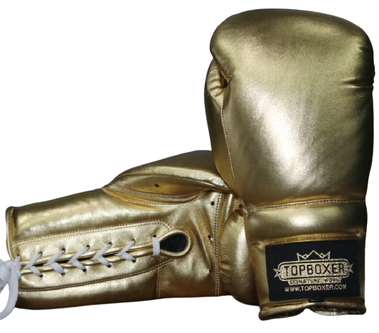 TopBoxer Win1 Boxing Gloves Metallic Gold TopBoxer Custom
