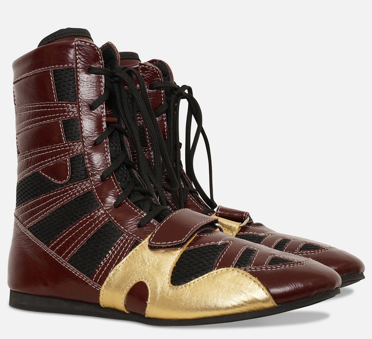 Viper Boxing Boots (Maroon) TopBoxer Custom Boxing Equipment Viper Boxing Boots (Maroon) TopBoxer Custom Boxing Equipment
